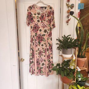 TWO NINA LEONARD SPRING DRESSES